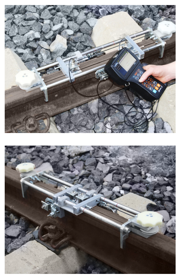 Manual testing of rails and welded rail connections